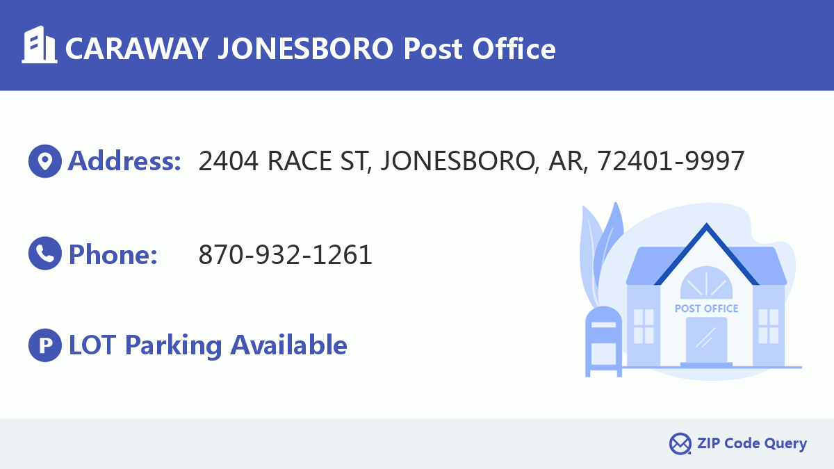 Post Office:CARAWAY JONESBORO