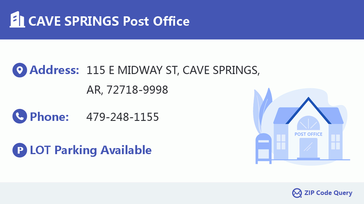 Post Office:CAVE SPRINGS