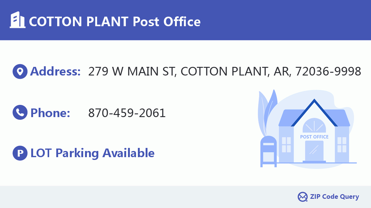 Post Office:COTTON PLANT