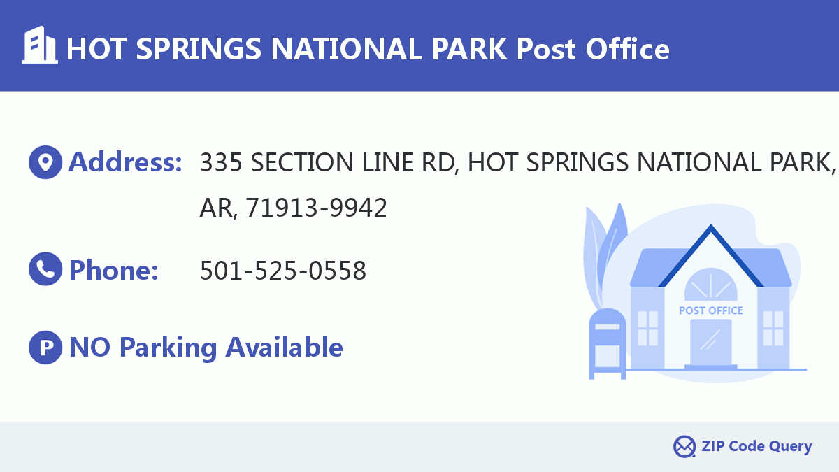 Post Office:HOT SPRINGS NATIONAL PARK