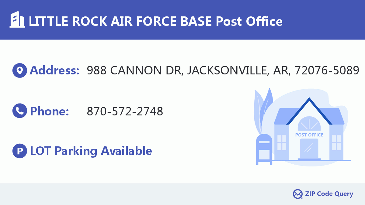 Post Office:LITTLE ROCK AIR FORCE BASE